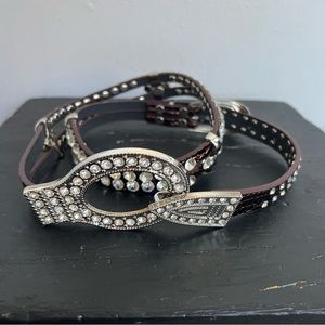 Chicos Southwest Style Crystals Belt